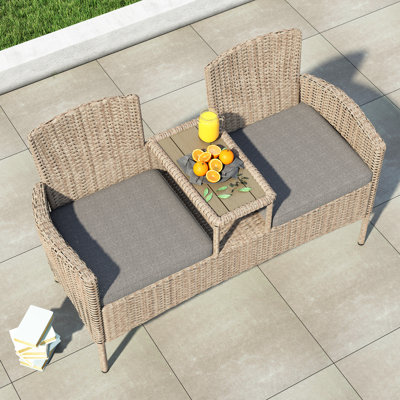 Jett Wicker Tete-a-Tete Bench