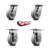 4-Piece Thermoplastic Caster Set