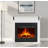 36" Freestanding Electric Fireplace With Mantel-121935705