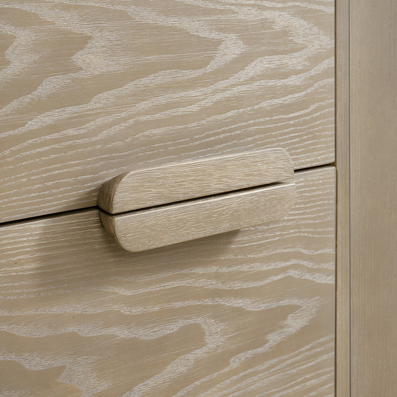 60" Double Bathroom Vanity In Whitewashed Ash