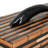 Brick-Pattern Decorative Box with Lid for Home Decor - Wooden Storage or Keepsake Organizer with Curved Handle for Bedroom Accent - 17", Black & Brown