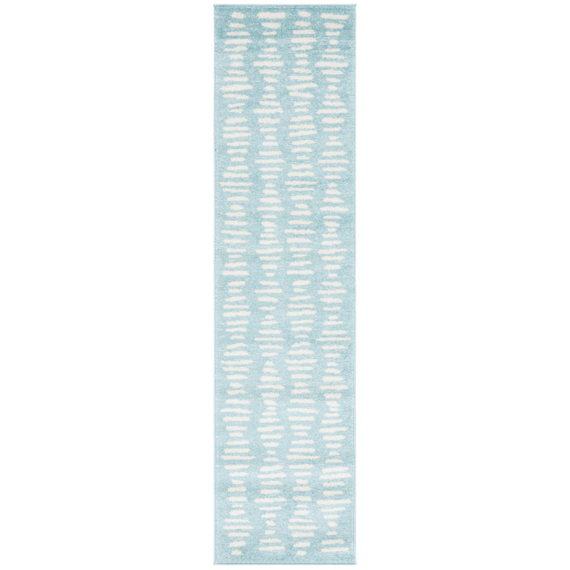 Tapis en polypropylène tissé à la machine Kaled, Tapis de couloir 2 pi x 8 pi