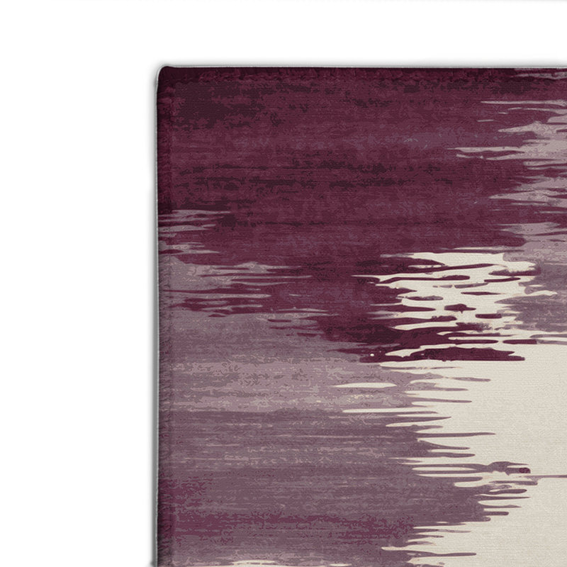 Watercolor Brown Indoor and Outdoor Area Rug, Rectangle 8' x 10'
