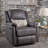 Comfortable Manual Reclining Chair With Swivel Function For Relaxation-1815207695