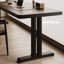 Bureau d'écriture rectangulaire en bois massif noir-1556506116