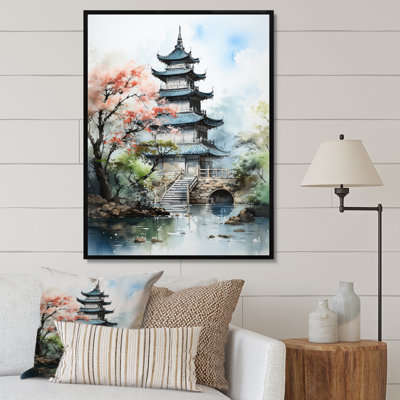 Tasheem Asian Art Serene Pagoda III, reproduction d'art sur toile