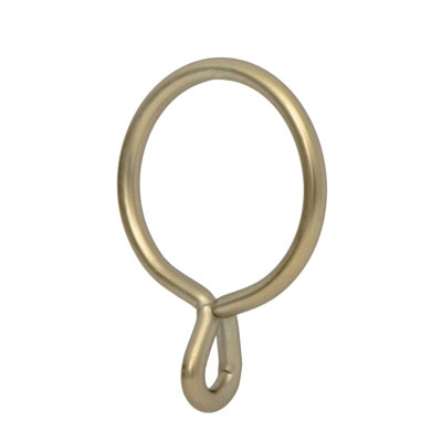 Drapery Eyelet Curtain Rings - 1.7" Ring for Curtain Hook Pins, Set of 14 - Warm Gold