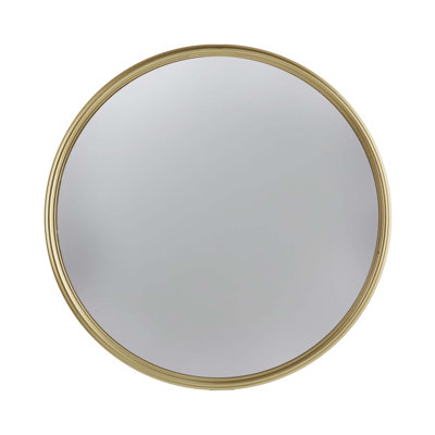 Gold Round Mirror