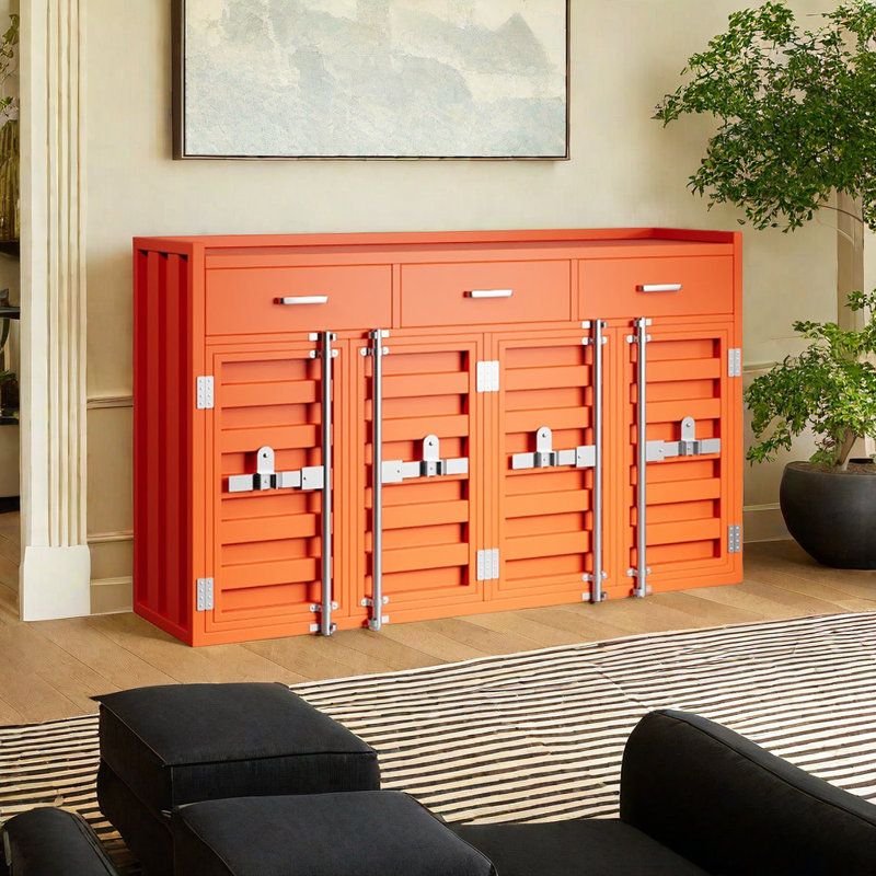 Kanitra 59.05'' Sideboard, Orange