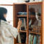 Bibliothèque de style japonais minimaliste