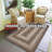  Braided Rug Reversible and Pet Friendly Washable Indoor/Outdoor Ivory/Beige Rug-466830097