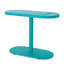 Bistro de jardin élégant - Fer, bleu sarcelle mat, 2 chaises et table ovale pour un confort optimal. Aspect de fer mat.