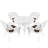 4 - Person Patio Dining Set with Round Table , Cushions Included-12655411-12638218