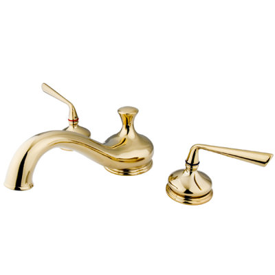 Copenhagen Double Handle Deck Mounted Roman Tub Faucet