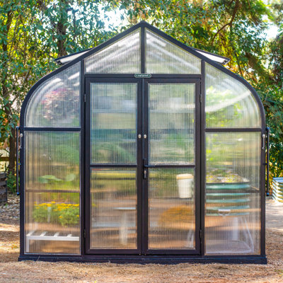 Pacific 8.5ft Wide Outdoor Metal Polycarbonate Greenhouse