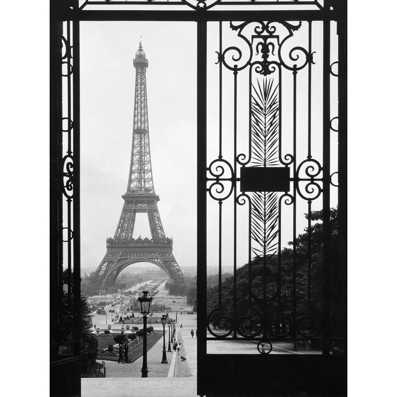 Eiffel Tower From The Trocadero Palace, Paris - Wrapped Canvas Print, 70cm H x 50cm W x 4cm D