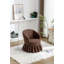Fauteuil club pivotant rembourré Badri-481095184