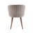 Kazimierz Fabric Dining Chairs with Wood-Like Metal Legs-833367860