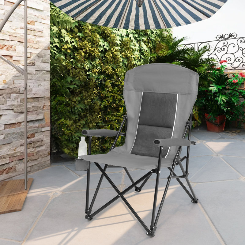 Folding Camping Chair, Gray