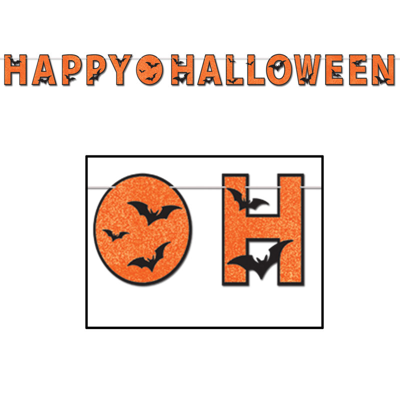 Banderole scintillante Happy Halloween