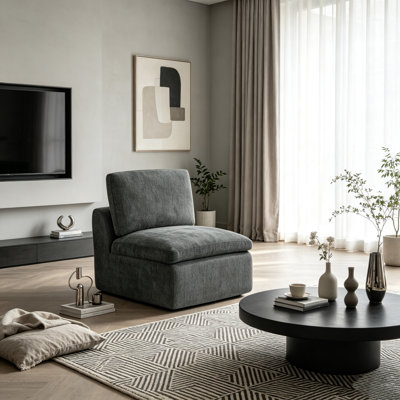 Fauteuil d'appoint en chenille à compression 33 po Moorebank