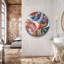 Superbe peinture murale en verre trempé 23,6 po x 23,6 po | 100% verre trempé d'une épaisseur de 0,16 pouce, imprimé UV pour des couleurs éclatantes | Parfait pour la décoration intérieure, le salon et les espaces de bureau, design durable et élégant-165544708