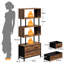 156.2cm H x 60cm W Steel Standard Bookcase-664493083