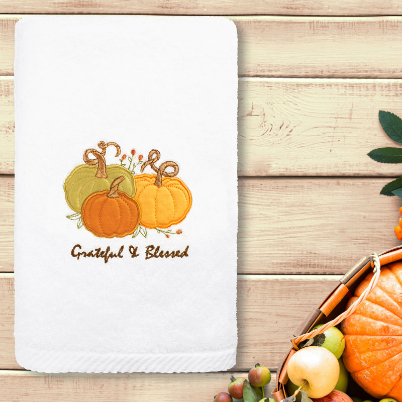  Essuie-mains en coton Grateul & Blessed, Blanc