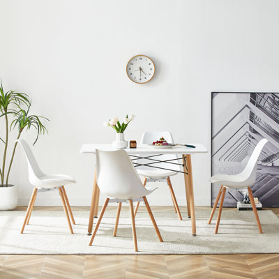 Ivena 4 - Person Four Leg Dining Set