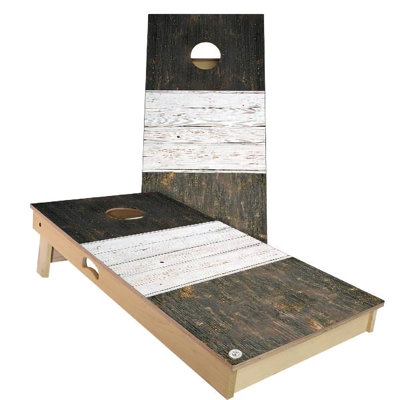 Italy Flag Rustic Cornhole Board Set | Includes (2) Boards, (8) Bags & Optional Accessories