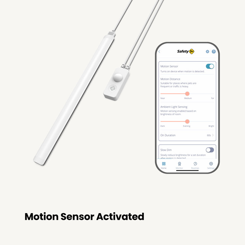 Lumière intelligente sous le lit de bébé Safety 1st