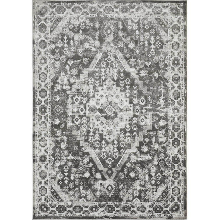 Raghdah Oriental Gray Area Rug