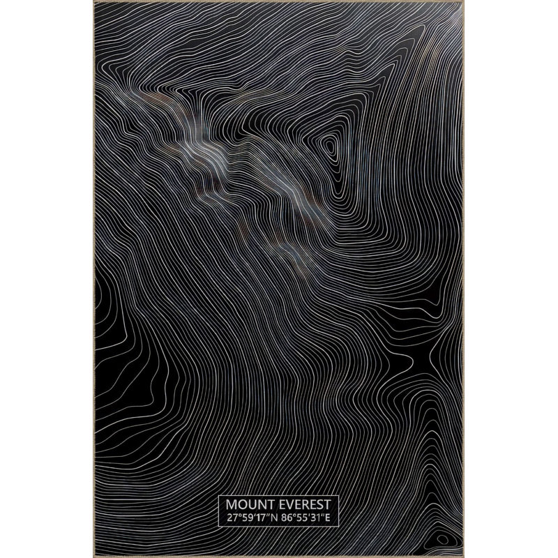 Tapis décoratif moderne à motif de vagues noires, Sous-tapis rectangulaire de 3 pi 3 po x 9 pi 10 po