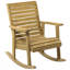 Chaise berçante d'extérieur en bois Outsunny