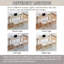 Ensemble de table de bar 4 pièces avec prise et 3 tabourets, table de salle à manger élégante et chaises-796825286