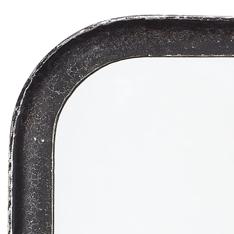 Principle Metal Wall Mirror, Black