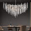 Eckhardt Modern Chandelier Crystal Light, Luxury Crystal Pendant Light, Dimmable Round Crystal Pendant（silver 80cm）-1951694654-1951694653
