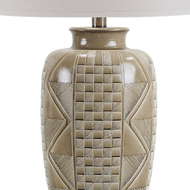 Shray Adjustable Table Lamp, Yes, Brown