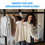 Cintres en plastique, cintres peu encombrants, cintres durables et légers pour manteaux, robes, chemises, pantalons-1727310980-1727310981