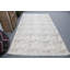 Tapis turc Oushak fabriqué à la main en beige avec motifs floraux pour le salon