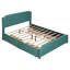 Grand lit plateforme de rangement tapissier-1198232116