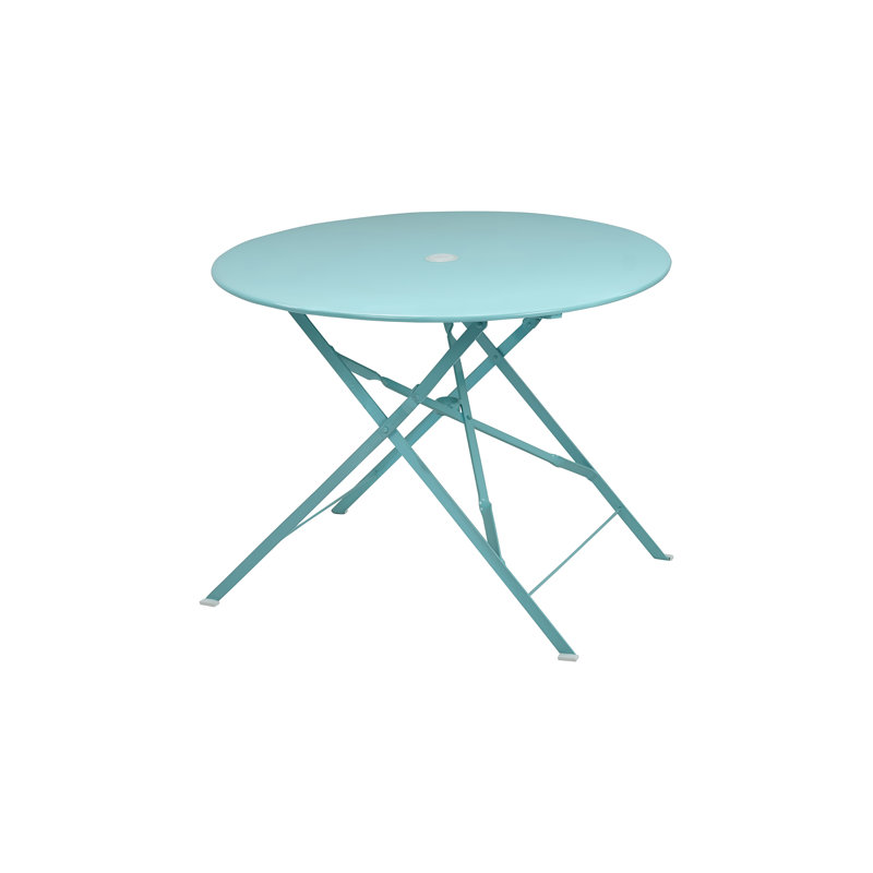Table bistro ronde 36 po Jabbaar, Bleu sarcelle