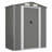 Alverda 192Cm W x 108Cm D Metal Apex Tool Shed-1466663781