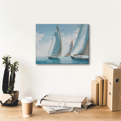  'Regatta' by Max Maxx Canvas Wall Art, 16" x 12"