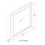 Ensemble de chambre à coucher 3 pièces avec grand lit, commode et miroir en bois brun patiné-1304659256