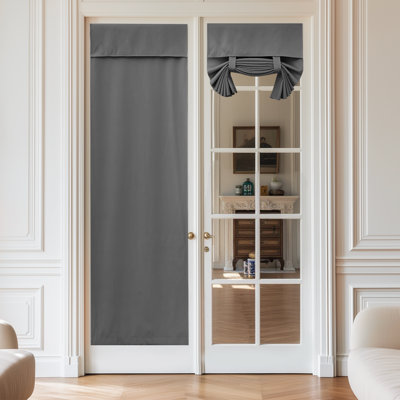  Rideaux 100% occultant pour porte française, rideaux d'intimité pour fenêtre, stores de porte isolants et isolants pour la chambre à coucher, 1 panneau