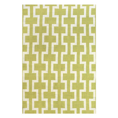 Tapis jaune tissé à la main Aaeden