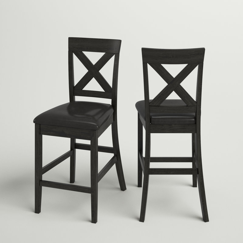 Chaise d'appoint à dossier en croix Lashbrook, Gris