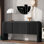 Buffet long cannelé à 4 portes 62,23 po Novay