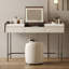 Coiffeuse avec miroir lumineux, 2 tiroirs, 1 fauteuil